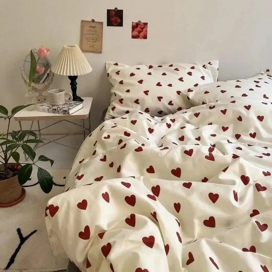 Hearts bedding set